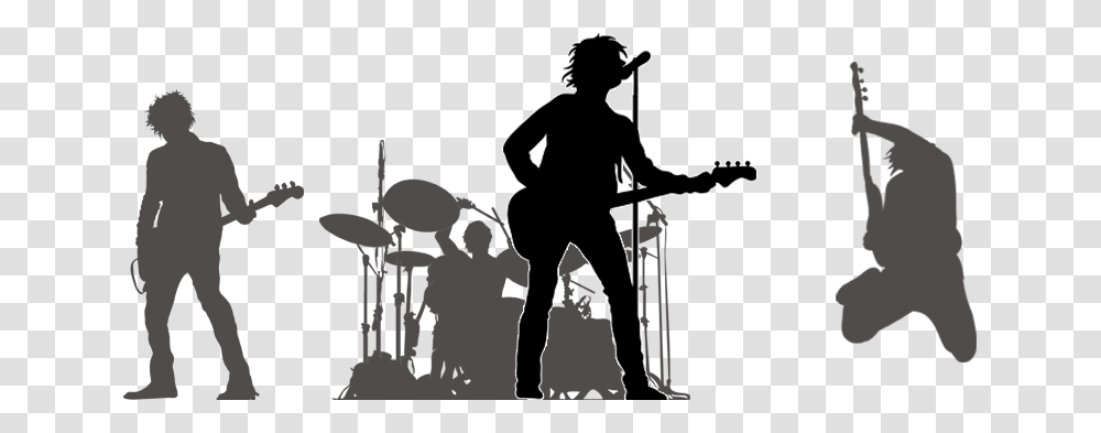 Rock Music, Person, Silhouette, Stencil, Hand Transparent Png