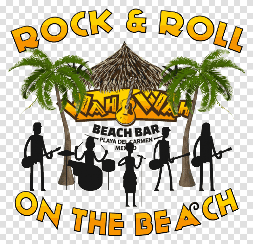 Rock Musiconthebeachatwahwahbeachbarplayadel Wah Wah Beach Bar, Poster, Advertisement, Flyer, Paper Transparent Png