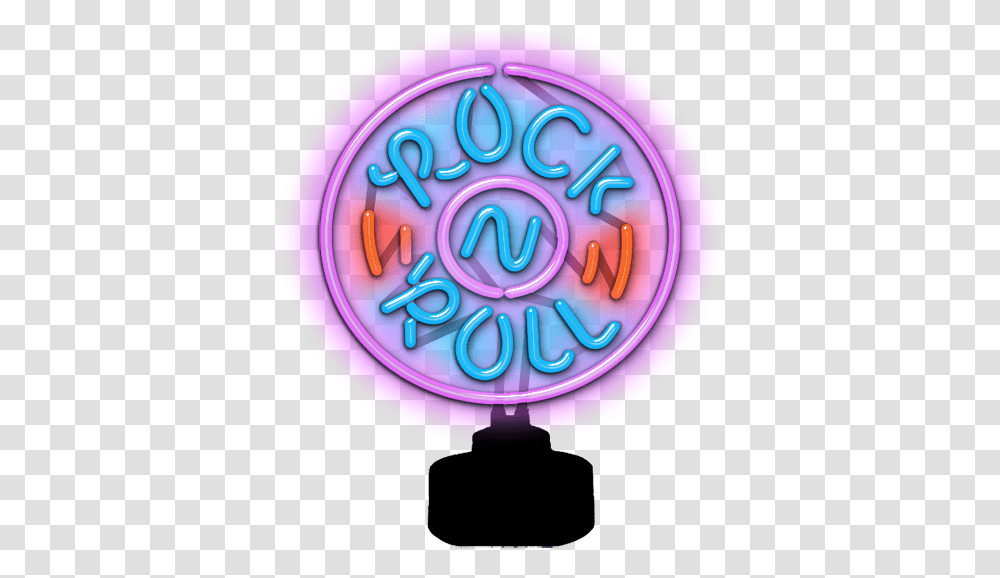 Rock N Roll Neon Sculpture Rock And Roll Neon, Light, Purple, Clock Tower, Architecture Transparent Png