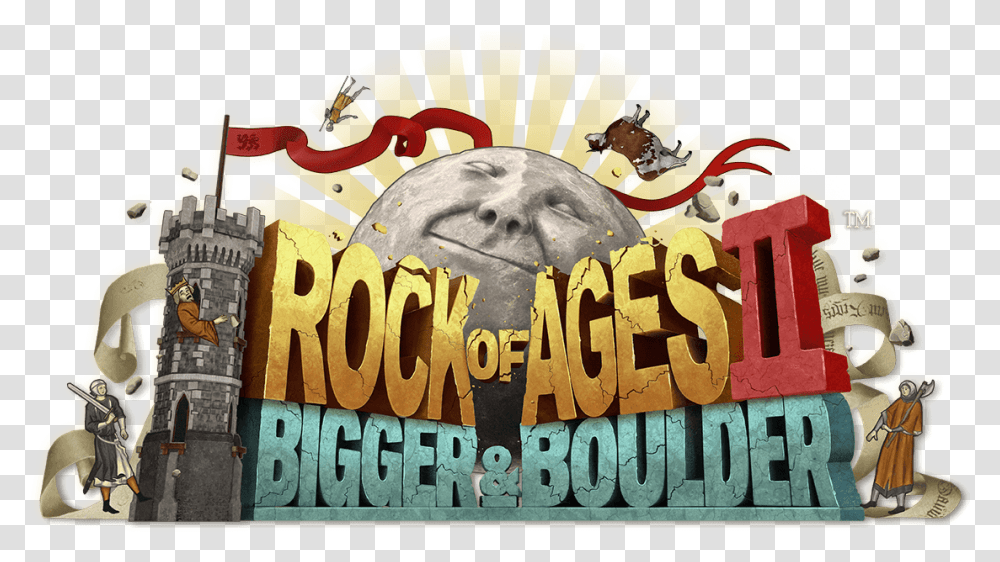 Rock Of Ages 2 Bigger And Boulder, Word, Advertisement, Poster Transparent Png