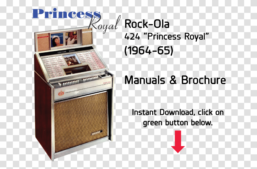 Rock Ola 424 Princess Royal Manual Jukebox Manual Ami Rowe R, Person, Human, Game, Gambling Transparent Png
