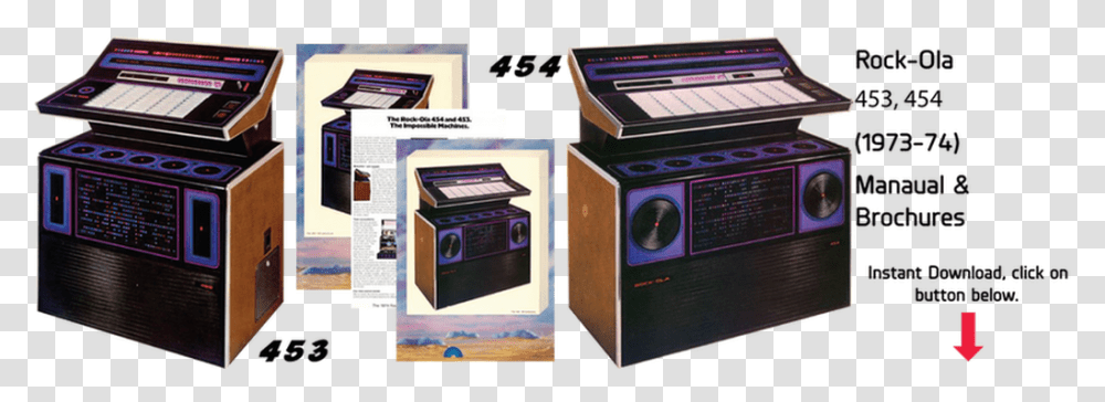 Rock Ola 453 Rock Ola 454 Manuals Amp Brochure 1984 Rockola, Stereo, Electronics, Radio, Box Transparent Png