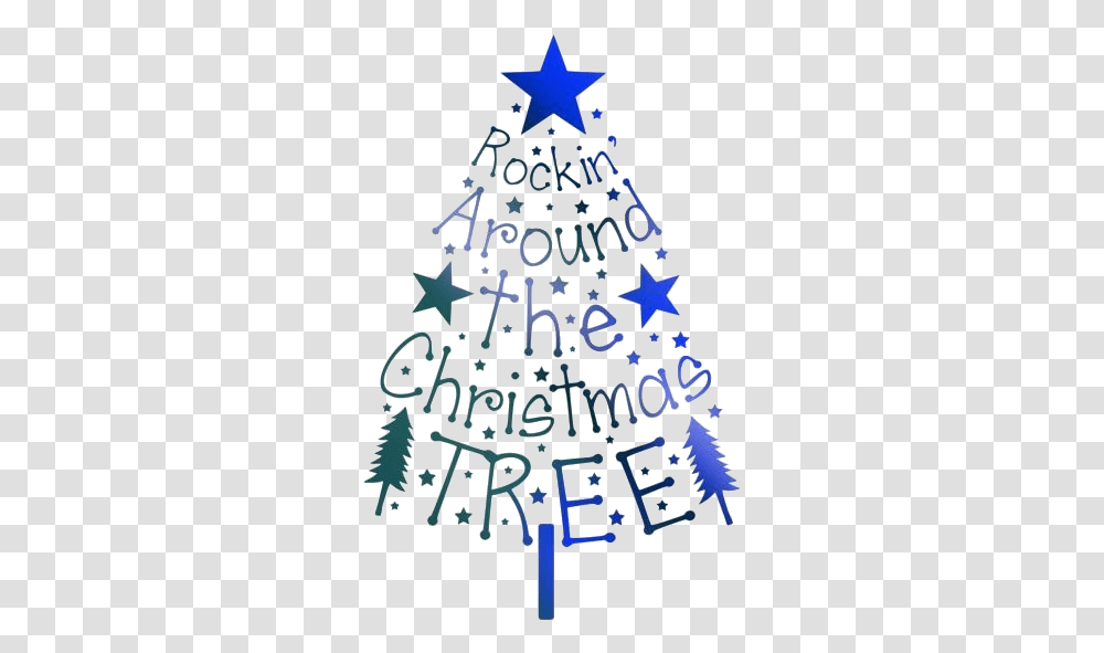 Rock Roll Merry Christmas Tree Full Hd Little Lion Philadelphia Logo, Plant, Ornament, Cross Transparent Png