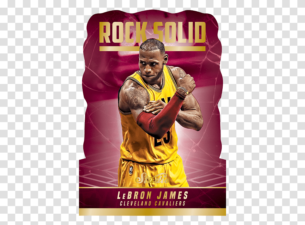 Rock Solid Lebron James - Nba Dunk From Panini Card For Basketball, Person, Human, People, Sport Transparent Png