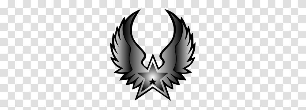 Rock Star Black Star Clip Art, Emblem, Star Symbol, Bird Transparent Png