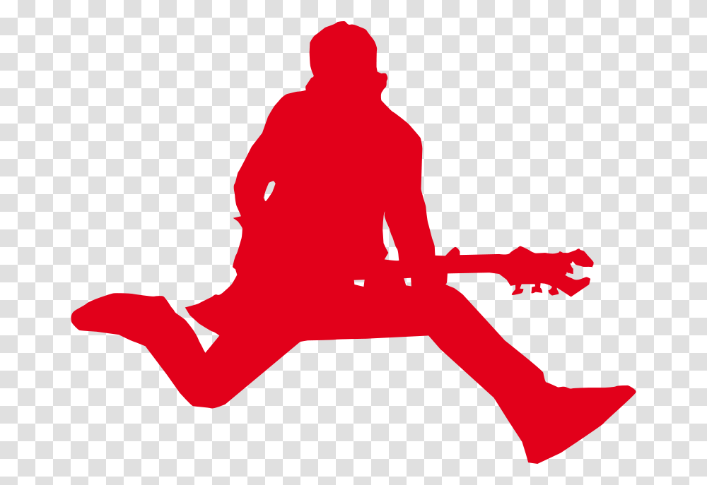 Rock Star, Music, Person, Silhouette, Kneeling Transparent Png