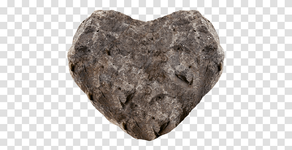 Rock Stone Heart Image Heart Rock, Mineral, Soil, Bread, Food Transparent Png