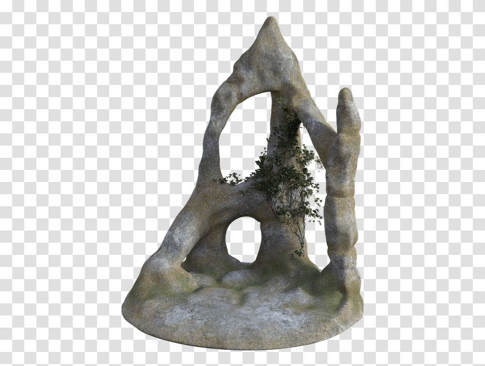Rock Stone Ivy Old Water Nature Beach Rocks Statue, Hole, Archaeology, Wood, Soil Transparent Png
