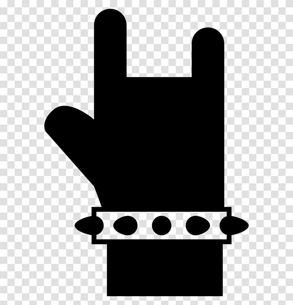 Rock Symbol Of A Hand Hand Rock Symbol, Hammer, Tool, Stencil Transparent Png