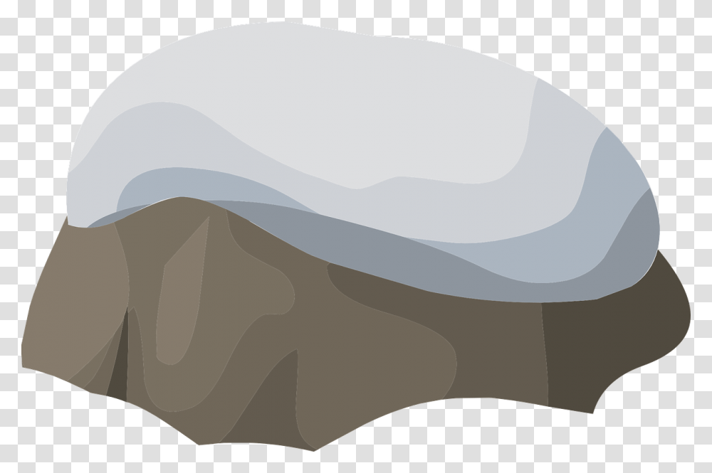 Rock With Snow Clipart, Pillow, Cushion, Soap Transparent Png