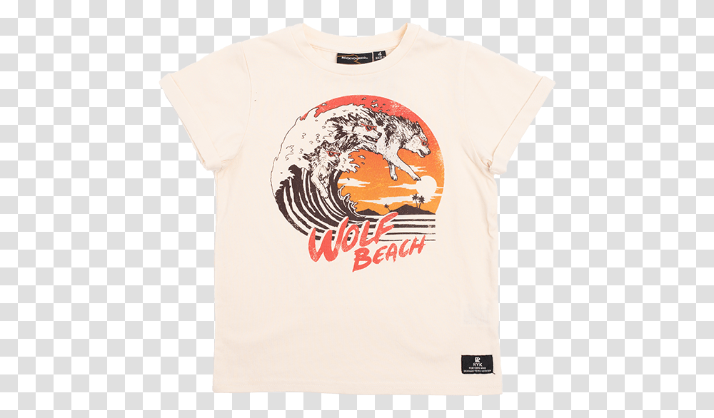 Rock Your Baby Wolf Beach T ShirtClass Vintage Beach Graphic, Apparel, T-Shirt Transparent Png