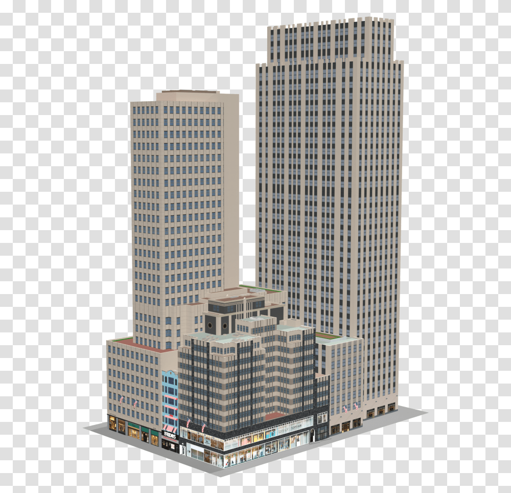 Rockefeller Center Dwg, Office Building, High Rise, City, Urban Transparent Png