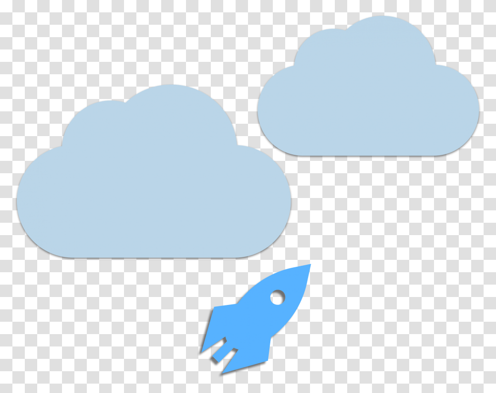 Rocket Clouds, Hand, Silhouette Transparent Png