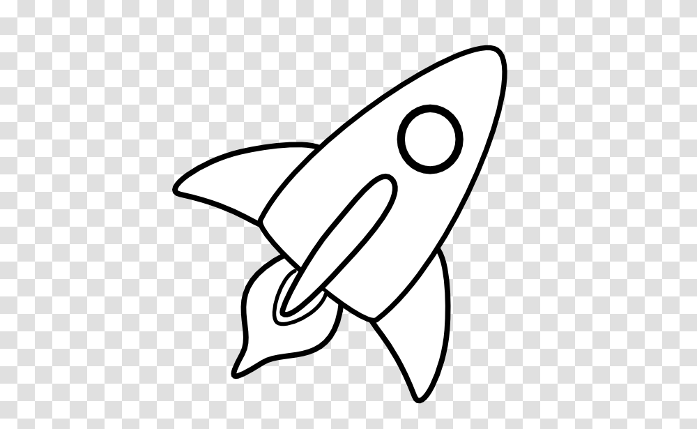 Rocket Drawing Spacecraft Black And White Clip Art, Apparel, Hat, Cowboy Hat Transparent Png