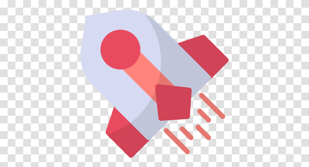 Rocket Free Icon Of Space Flat Horizontal, Hand, Paper Transparent Png