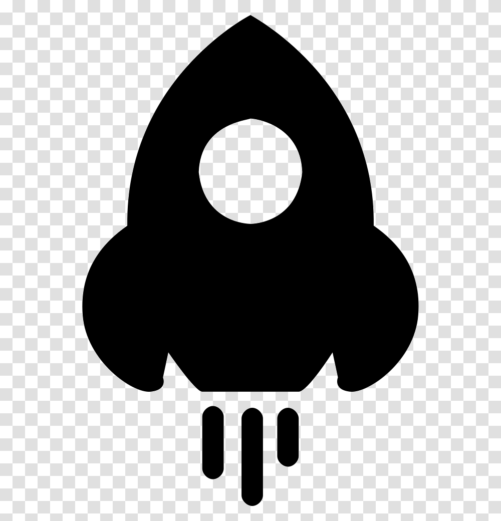 Rocket Free Single Icon, Silhouette, Moon, Outer Space Transparent Png
