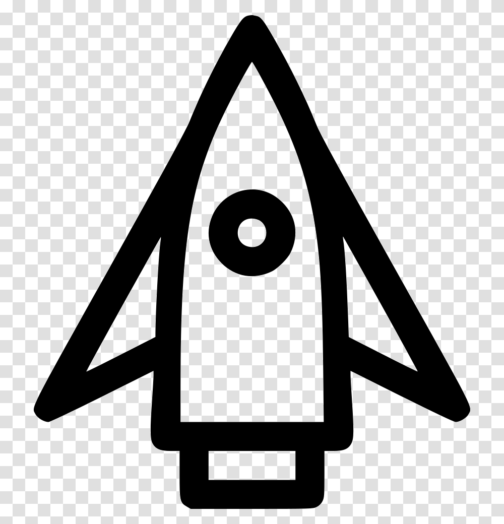 Rocket Growth Launcher Achivement Goal Mission Growth Rocket Icon, Triangle, Stencil, Label Transparent Png