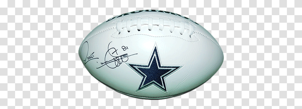 Rocket Ismail Autographed Cowboys Logo Dallas Cowboys Star, Ball, Sport, Sports, Rugby Ball Transparent Png