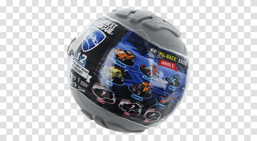 Rocket League Mini Pull Back Racer Car Mystery Ball, Helmet, Apparel, Crash Helmet Transparent Png