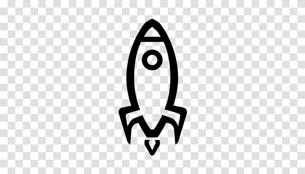 Rocket Linear Rocket Spaceship Icon With And Vector Format, Gray, World Of Warcraft Transparent Png