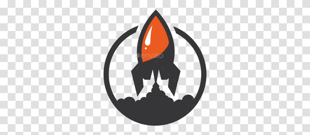 Rocket Logo Emblem, Symbol, Fire, Flame, Trademark Transparent Png