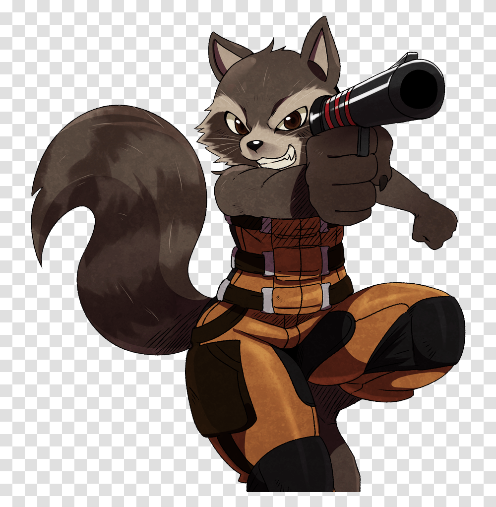 Rocket Raccoon Background Chibi Rocket Raccoon, Mammal, Animal, Ninja Transparent Png