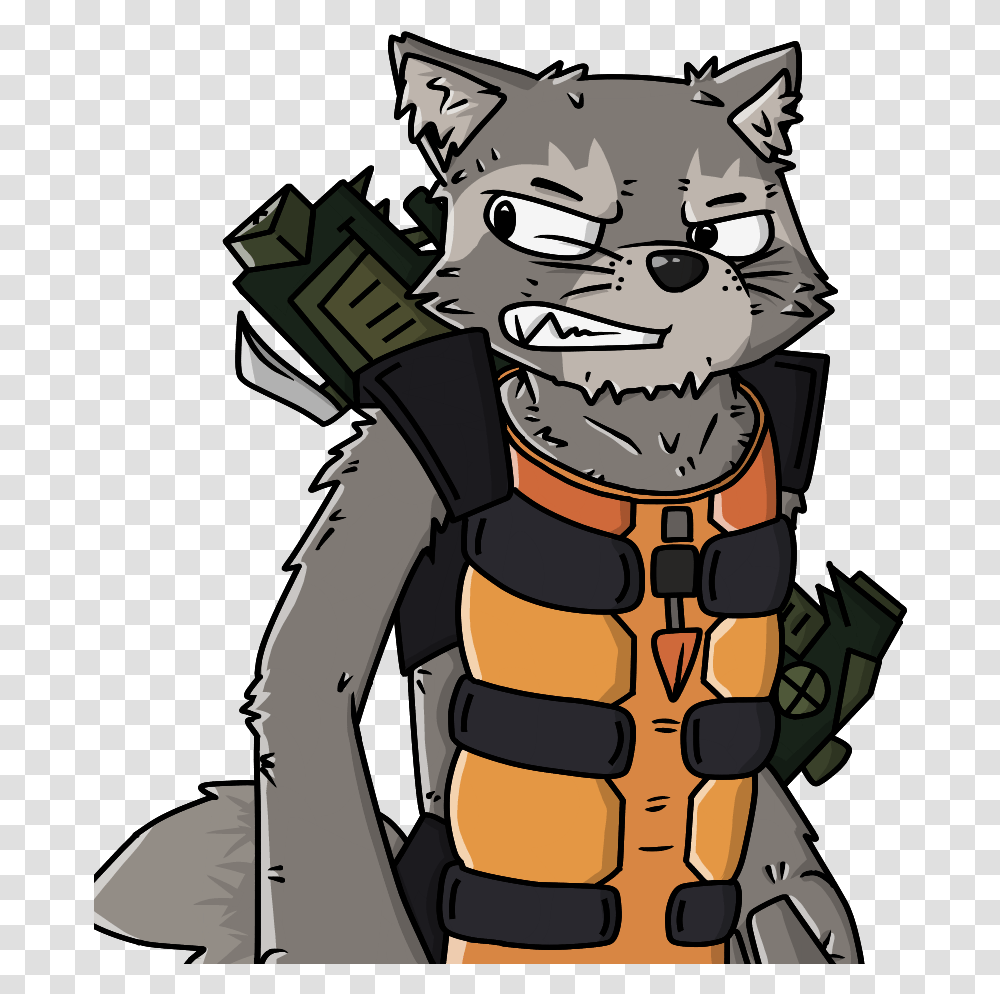 Rocket Raccoon Cartoon Drawing Download, Ninja, Armor, Batman Transparent Png