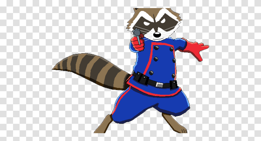 Rocket Raccoon Clipart Animated Rocket Racoon Marvel Vs Capcom, Costume, Fireman, Face, Performer Transparent Png