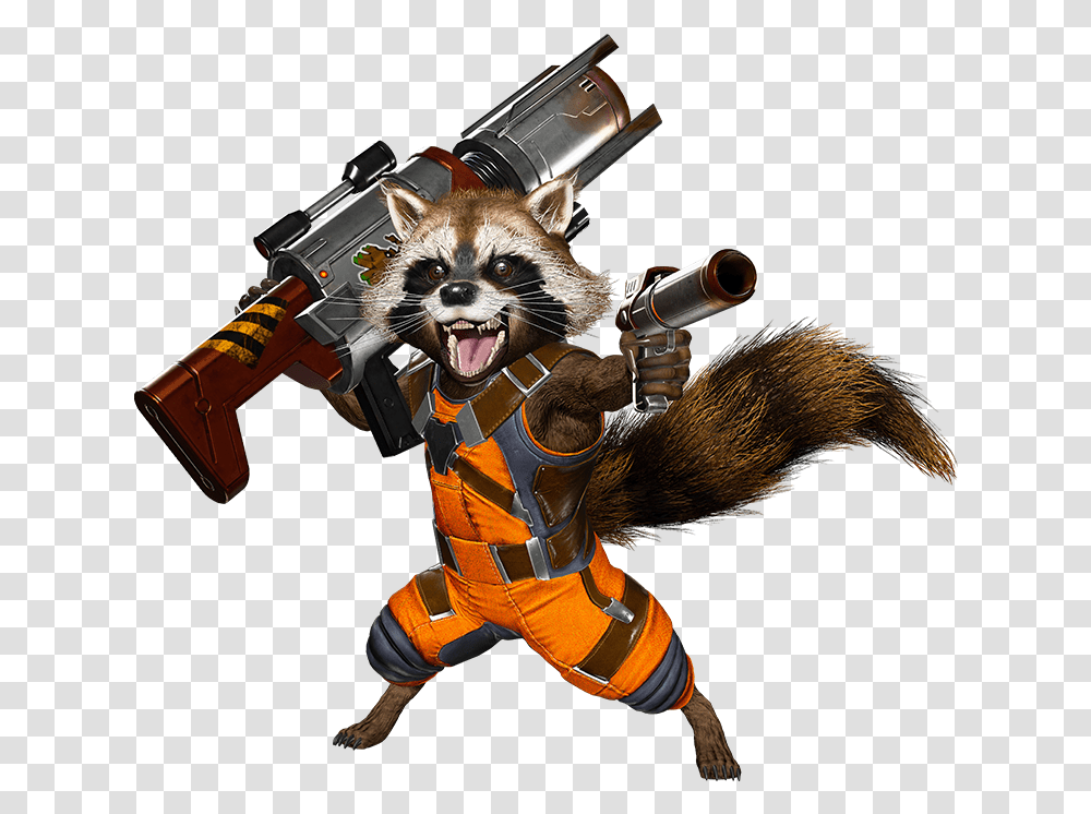 Rocket Raccoon Marvel Vs Capcom Rocket Raccoon, Mammal, Animal, Toy, Gun Transparent Png