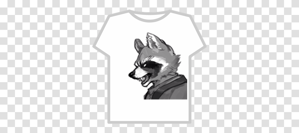 Rocket Raccoon Roblox Funny Shirt, Clothing, Apparel, Person, Human Transparent Png
