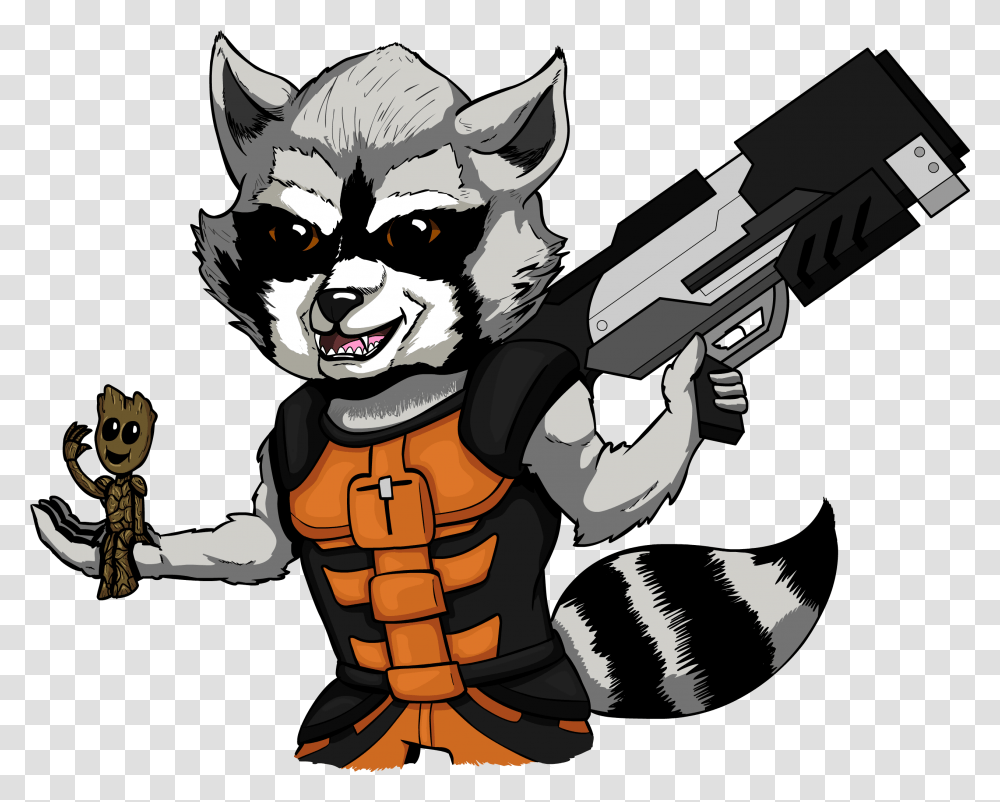 Rocket Raccoon Rocket Raccoon Clipart, Gun, Weapon, Person, Wasp Transparent Png