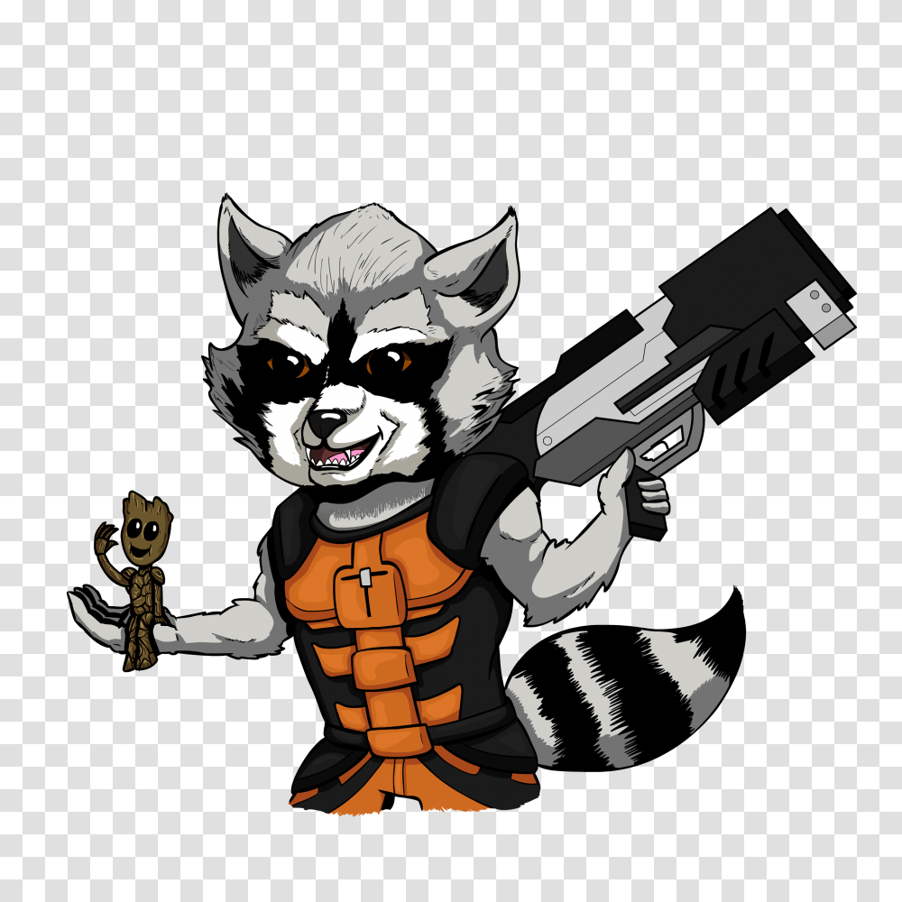 Rocket Raccoon, Weapon, Weaponry, Gun Transparent Png