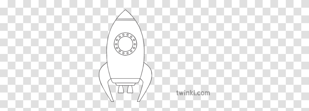 Rocket Ship 2 Space Astronaut Eyfs Ks1 Black And White Rgb Line Art, Light, Car, Vehicle, Transportation Transparent Png