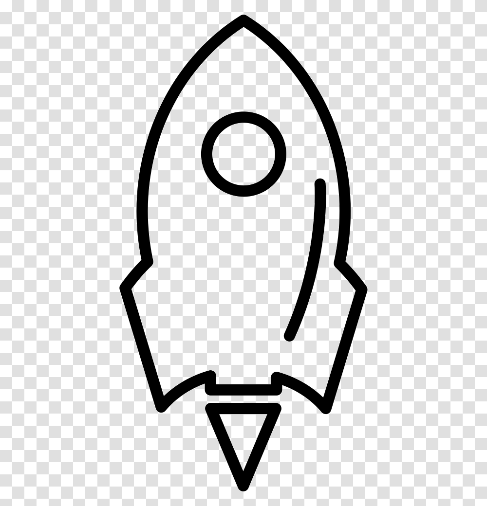 Rocket Ship Variant With Circle Outline Icon Free Download, Apparel, Stencil Transparent Png