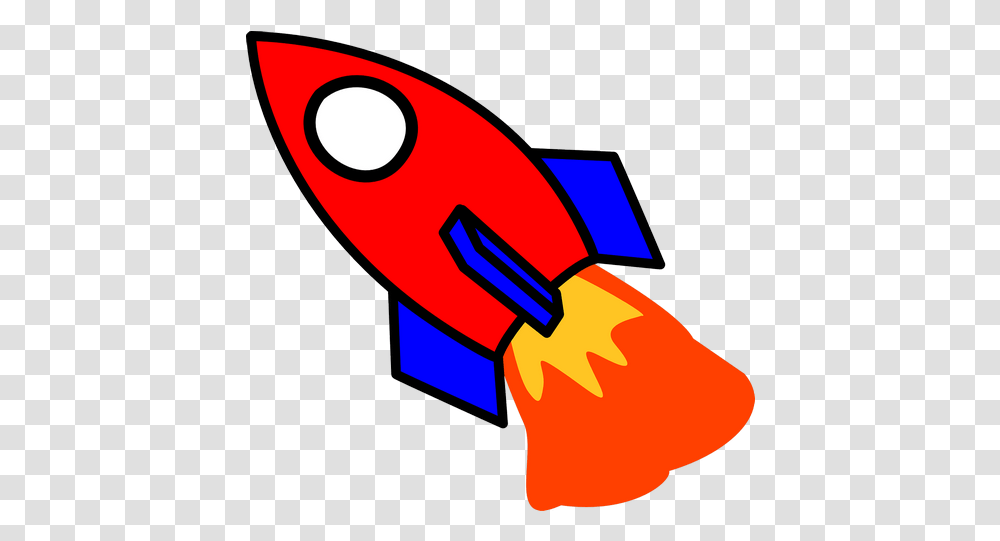 Rocket Start Fire Cartoon Red Images - Free Red And Blue Rocket, Weapon, Weaponry, Graphics, Bomb Transparent Png