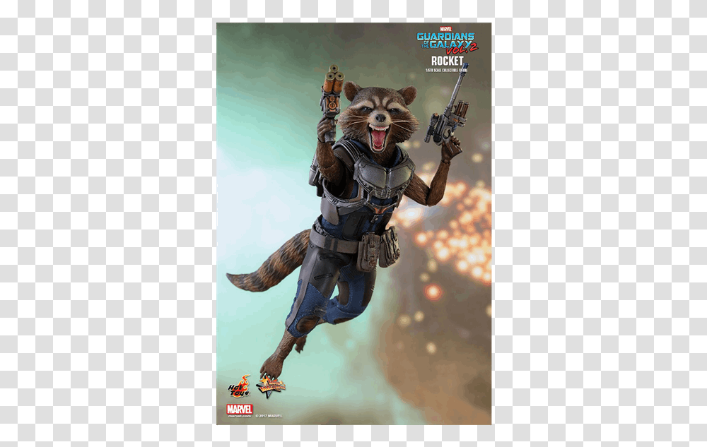 Rocket The Raccoon With Jetpack, Person, Photography, Toy, Weapon Transparent Png