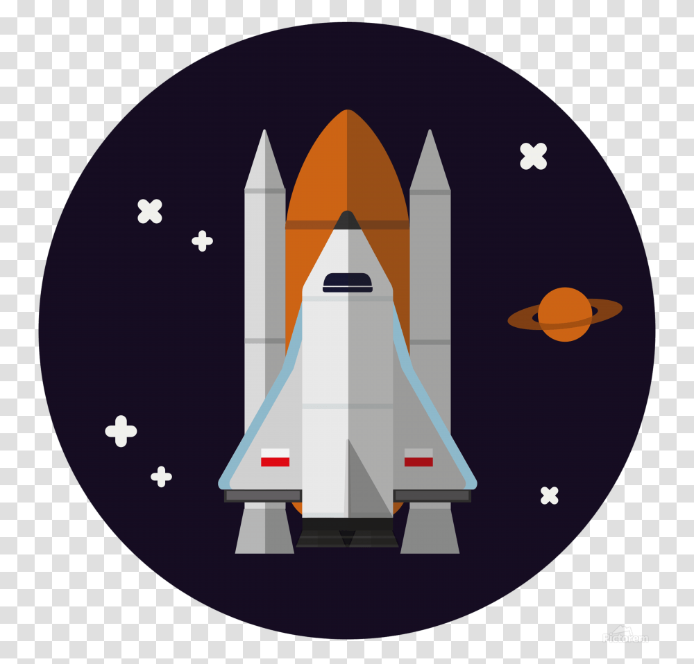 Rocket, Vehicle, Transportation, Spaceship, Aircraft Transparent Png