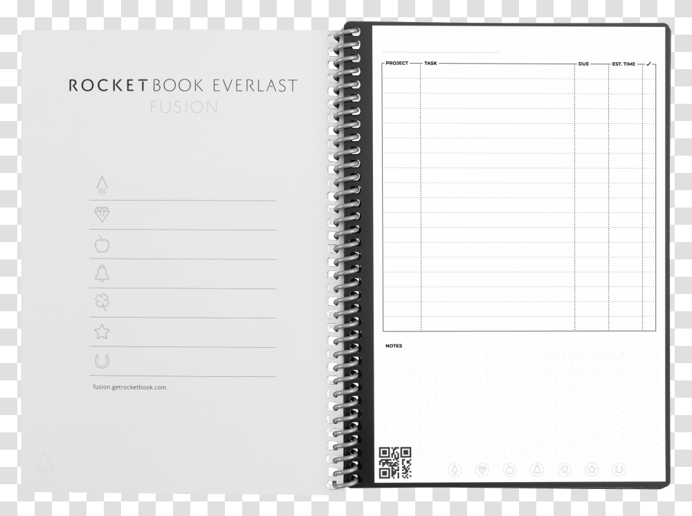 Rocketbook Fusion, Diary, Page, Document Transparent Png