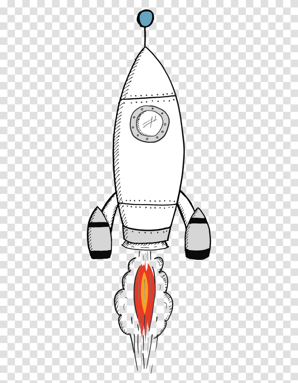 Rocketship Clipart Rocket Landing Cartoon, Clock Tower, Building Transparent Png