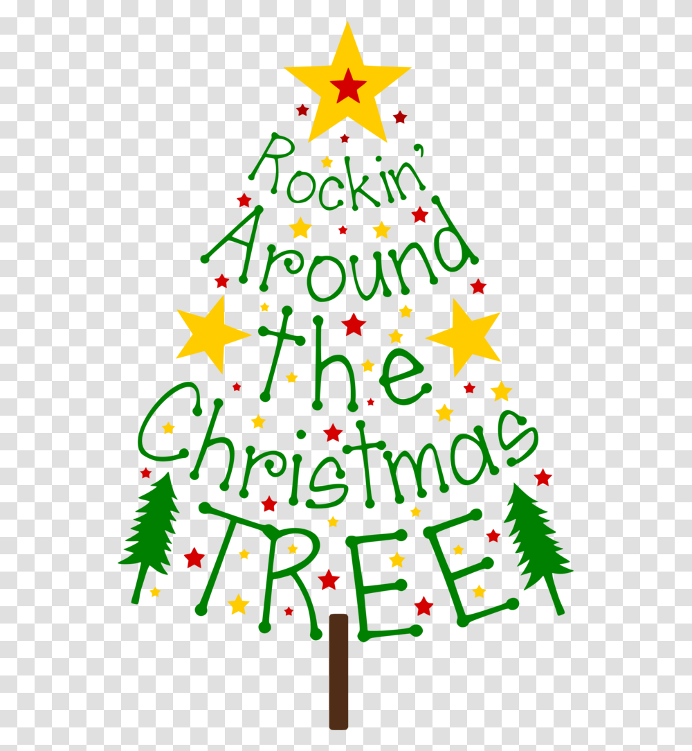 Rockin Around The Christmas Tree Rockin Around The Christmas Tree Clipart, Plant, Ornament, Poster, Advertisement Transparent Png