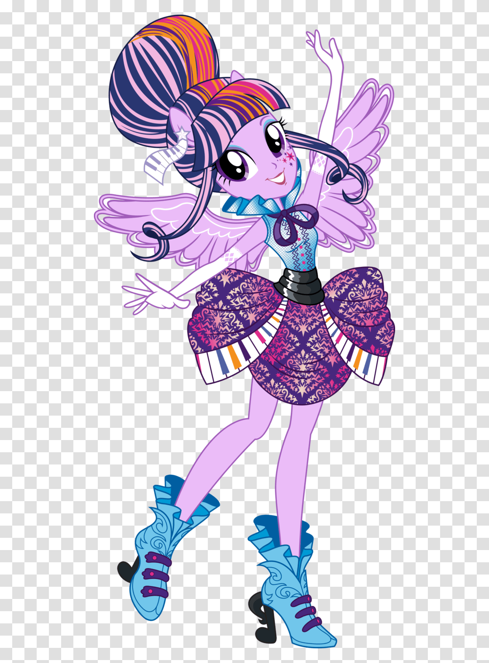 Rockin Hair Style Twilight Sparkle, Costume, Person, Drawing Transparent Png