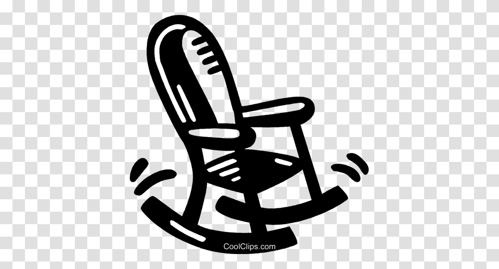 Rocking Chair Royalty Free Vector Clip Art Illustration, Furniture Transparent Png