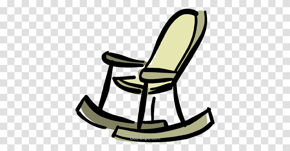 Rocking Chair Royalty Free Vector Clip Art Illustration, Furniture Transparent Png