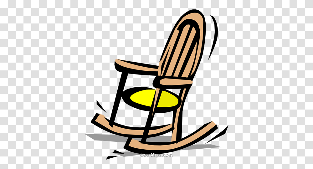 Rocking Chair Royalty Free Vector Clip Art Illustration, Furniture Transparent Png