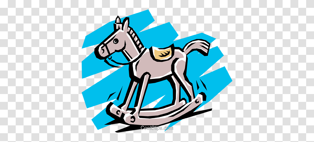 Rocking Horse Royalty Free Vector Clip Art Illustration, Mammal, Animal, Furniture, Sled Transparent Png