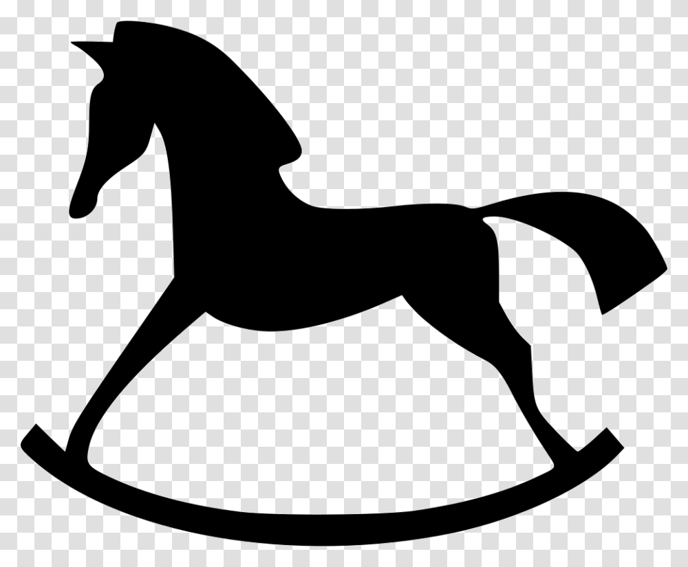 Rocking Horse, Silhouette, Stencil, Mammal, Animal Transparent Png