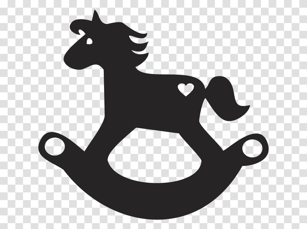 Rocking Horse Silhouette Vector, Stencil, Dragon Transparent Png