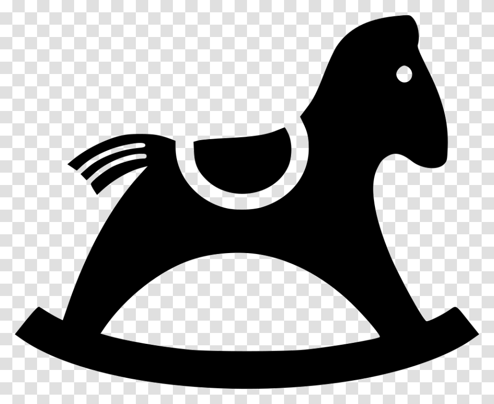Rocking Horse, Stencil, Axe, Tool, Label Transparent Png