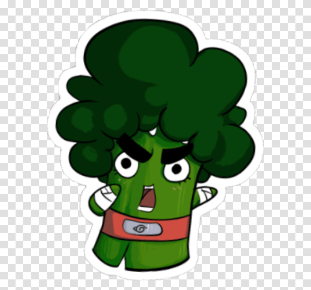 Rocklee Broccoli Naruto Freetoedit Cartoon, Plant, Food, Elf Transparent Png