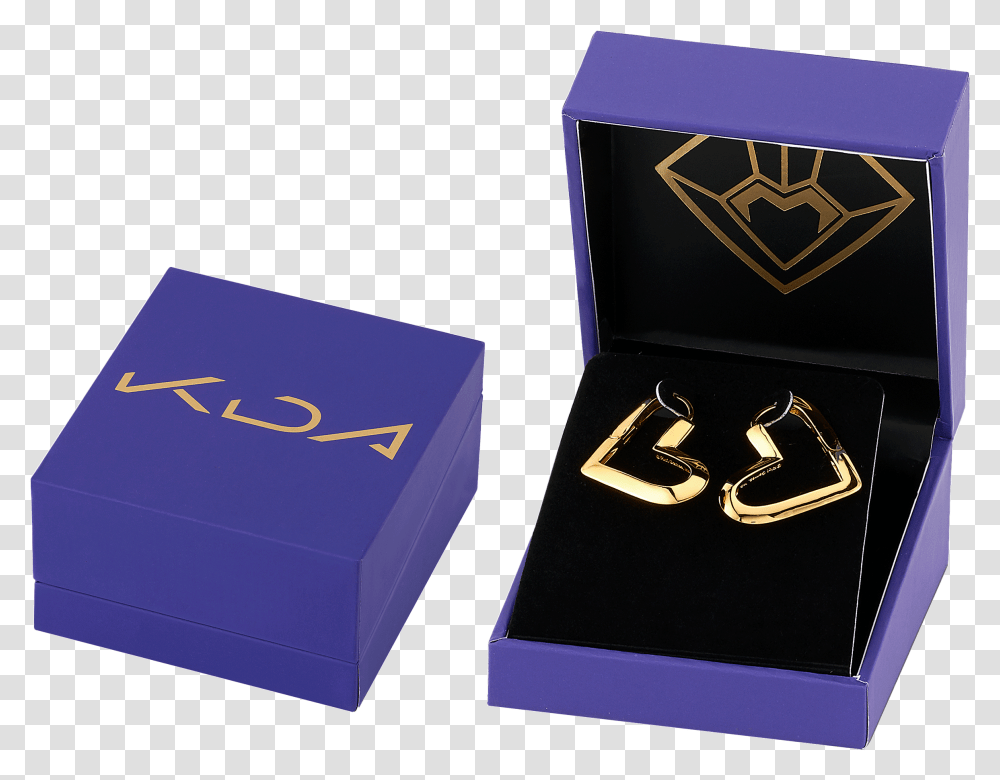 Rocklove Kda Ahri Heart Hoop Earrings Riot Games Store Kda Ring, Box, Treasure, Text, Tie Transparent Png